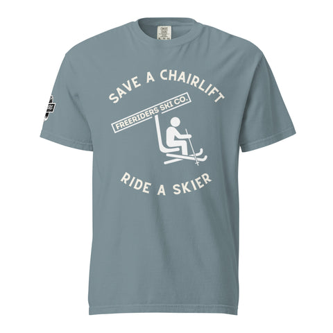 Ride a Skier Heavyweight T-Shirt