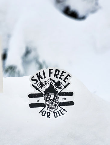 Ski Free or Die Sticker